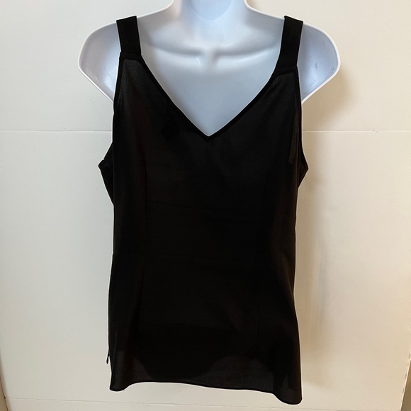 WHBM Black Ruffle Top - Picture 4 of 5